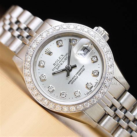 rolex women's watch diamonds|Rolex oyster perpetual datejust women's.